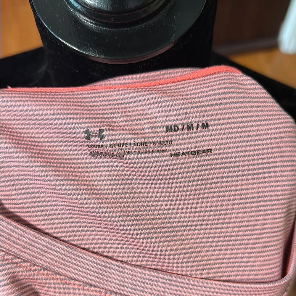 Under Armour Pink Fitted Short Sleeve T-Shirt - Picture 7 of 7